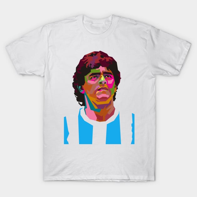 maradona-argentina soccer T-Shirt by rifaisetyo